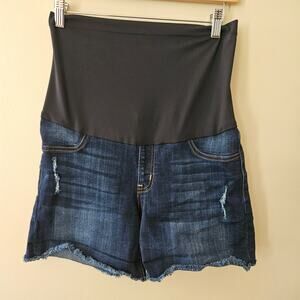 Just Black High-Waisted Jean Shorts